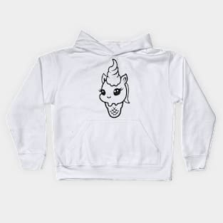 Ice Cream Unicorn Kids Hoodie